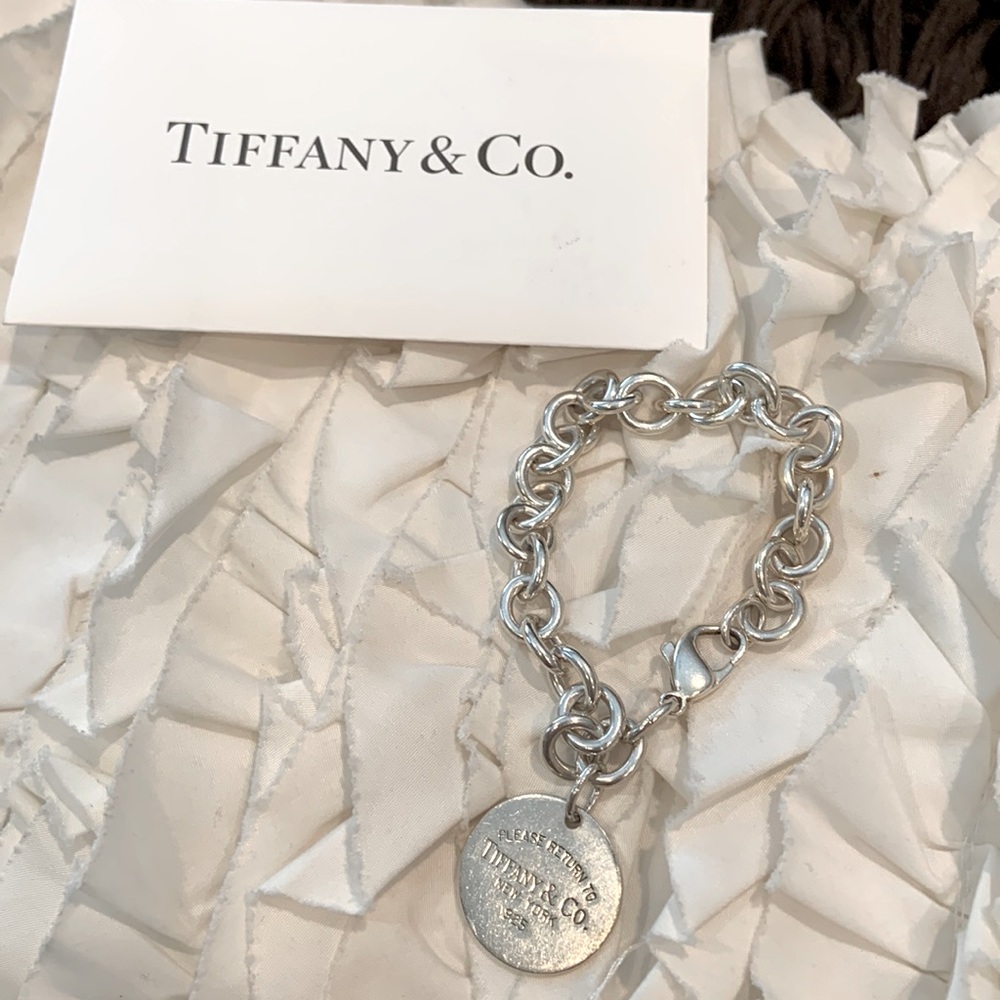 Retired 925 Sterling Tiffany Tag Bracelet